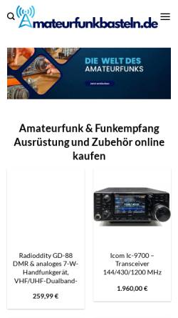 Vorschau der mobilen Webseite www.amateurfunkbasteln.de, Michael Wöste, DL1DMW