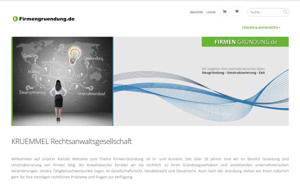 Vorschau von www.firmengruendung.de, Limited Partner - Krümmel und Kollegen