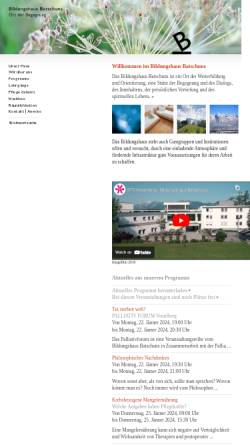 Vorschau der mobilen Webseite bildungshaus-batschuns.at, Bildungshaus Batschuns