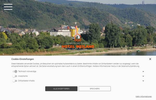 Vorschau von www.hotel-weiland.de, Hotel Weiland