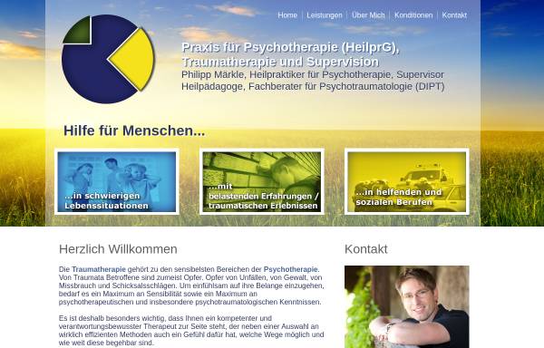 Vorschau von www.philipp-maerkle.de, Praxis für Psychotherapie (HeilprG)