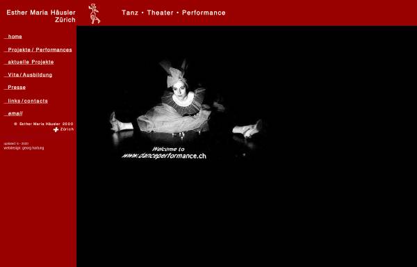 Vorschau von www.danceperformance.ch, Häusler, Esther Maria