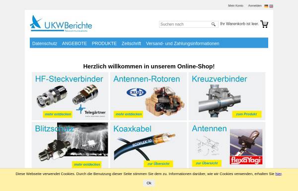 Vorschau von www.ukw-berichte.de, UKW-Berichte, Telecommunications, Inhaber Eberhard L. Smolka