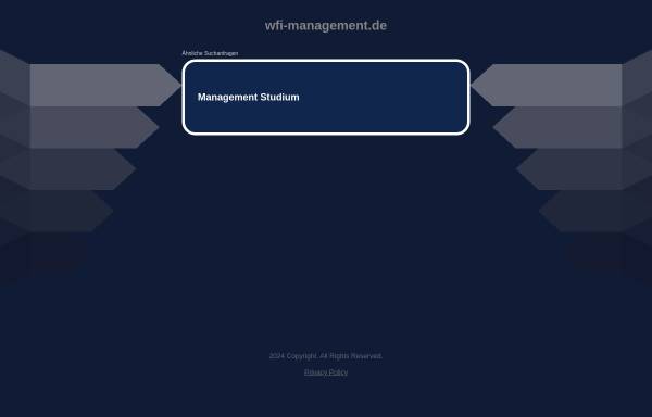Vorschau von www.wfi-management.de, Katholischen Universität Eichstätt-Ingolstadt