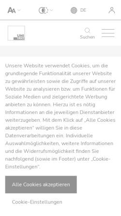 Vorschau der mobilen Webseite www.uni-graz.at, Universität Graz/Institut für Wirtschafts- und Sozialgeschichte