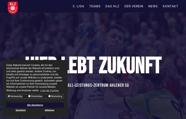 Vorschau von www.asg-handball.de, Ahlener SG Handball