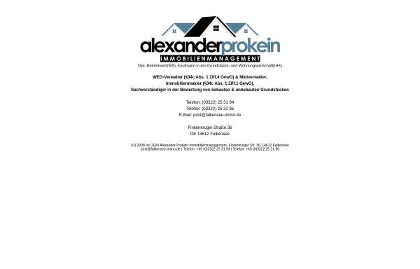 Alexander Prokein Immobilienmanagement