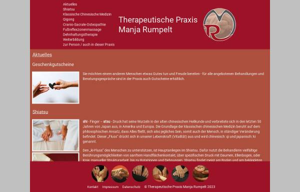 Vorschau von www.praxis-manja-rumpelt.de, Praxis für Ganzheitliche Körperarbeit Manja Rumpelt