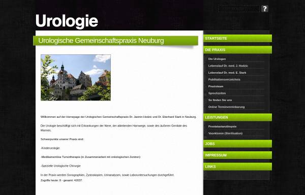 Vorschau von www.urologie-neuburg.com, Urologische Gemeinschaftspraxis Dr. med. Eberhard Stark/Dr. med. Jasmin Hodzic