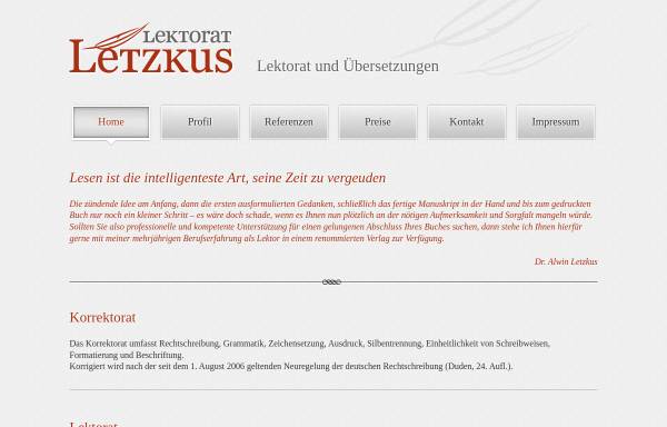 Vorschau von www.lektorat-letzkus.de, Lektorat Letzkus