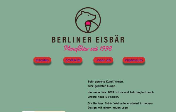 Vorschau von www.berlinereisbaer.de, Berliner Eisbär
