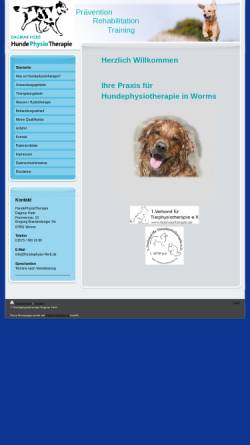 Vorschau der mobilen Webseite www.hundephysio-herb.de, HundePhysioTherapie Dagmar Herb
