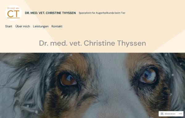 Vorschau von www.drthyssen.com, Dr. med. vet. Christine Thyssen