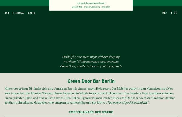 Vorschau von www.greendoor.de, Green Door Cocktail Bar