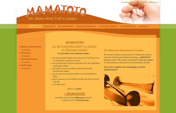 Vorschau von www.mamatoto-landau.de, Mamatoto Landau