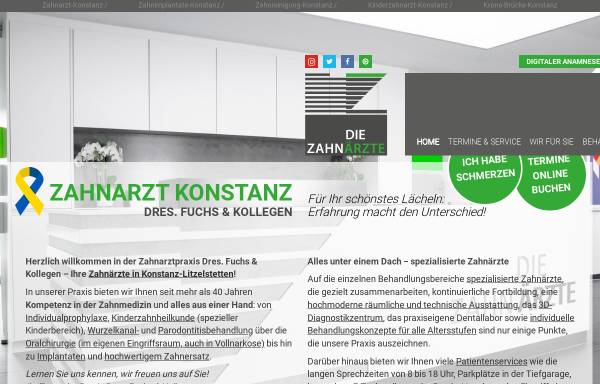 Vorschau von www.die-zahnaerzte.de, Die Zahnärzte Dres. Fuchs & Kollegen GmbH