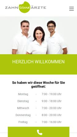 Vorschau der mobilen Webseite www.zahngesundaerzte.de, ZahngesundÄrzte