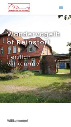 Vorschau der mobilen Webseite www.wandervogelhof.de, Wandervogelhof Reinstorf