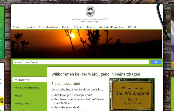 Vorschau von www.waldjugend-meinerzhagen.de, Deutsche Waldjugend - Meinerzhagen (Sauerland)