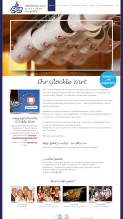 Vorschau der mobilen Webseite www.gloeckle-wirt.de, Glöckle Wirt Oktoberfestbetrieb - Stephanie Rollwagen, Michael und Hanns-Werner Glöckle