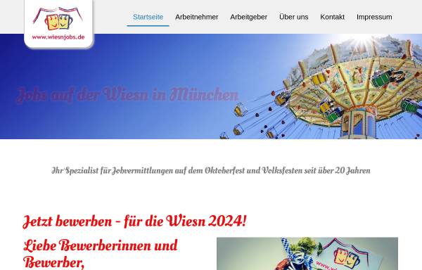 Vorschau von www.wiesnjobs.de, Wiesnjobs - Eurocontrol Classifizierungen AG
