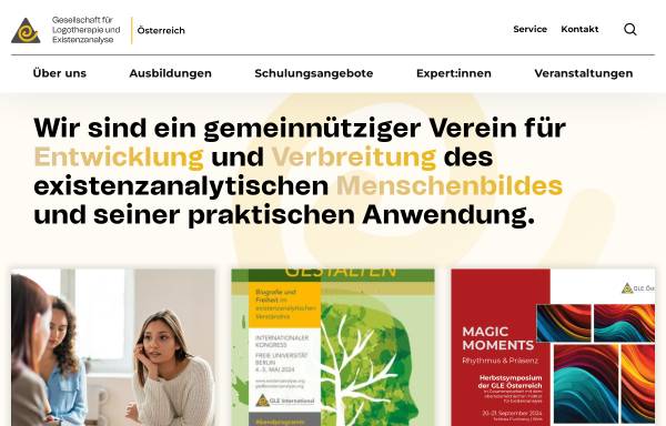 Vorschau von www.gle.at, Gesellschaft für Logotherapie und Existenzanalyse - Österreich