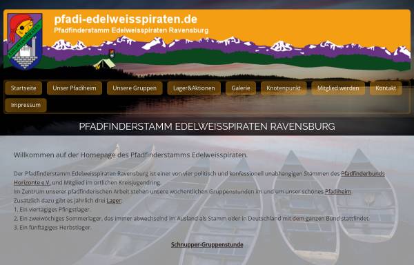 Vorschau von www.pfadi-edelweisspiraten.de, PBH - Stamm Edelweißpiraten, Ravensburg