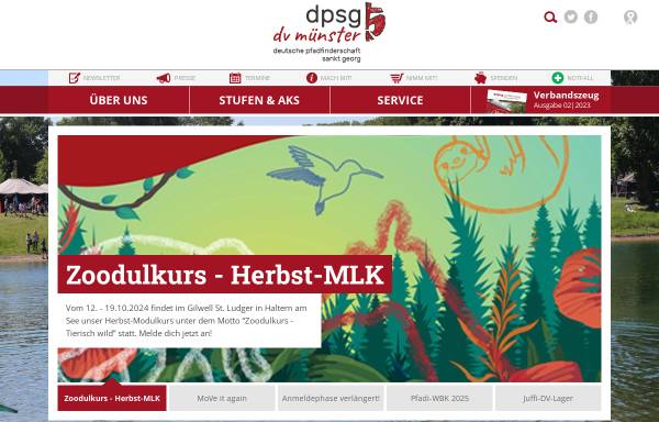 Vorschau von www.dpsg-muenster.de, DPSG - Diözesanverband Münster