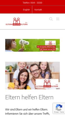 Vorschau der mobilen Webseite www.ehe-giessen.de, Eltern helfen Eltern Gießen e.V.