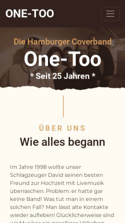 Vorschau der mobilen Webseite www.covermusik-live.de, One-Too