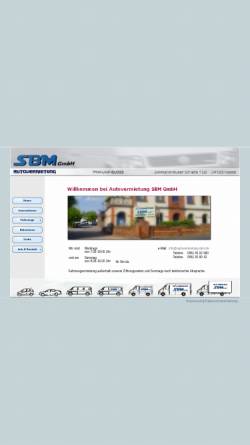 Vorschau der mobilen Webseite www.autovermietung-sbm.de, Autovermietung SBM GmbH Kassel