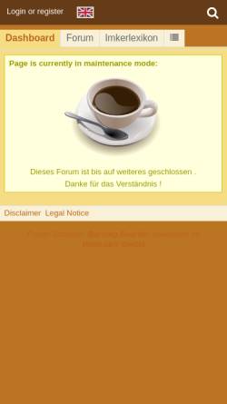 Vorschau der mobilen Webseite www.imkerzeitung.de, Das Neue Imkerforum