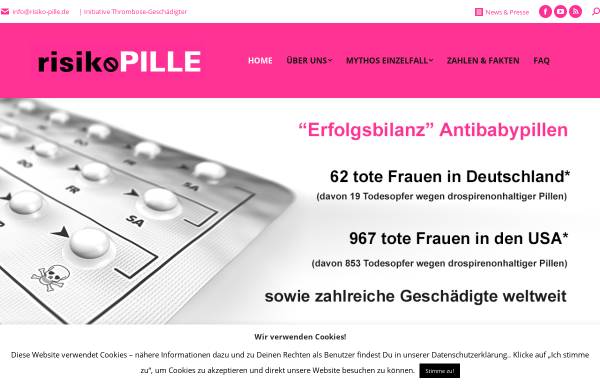 Vorschau von www.risiko-pille.de, Risiko-Pille