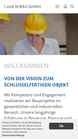 Vorschau der mobilen Webseite www.in-bau.de, I und N - BAU GmbH