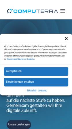 Vorschau der mobilen Webseite computerra.de, CompuTerra