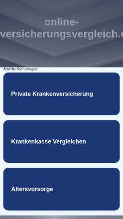 Vorschau der mobilen Webseite www.online-versicherungsvergleich.eu, Versicherungsvergleich.eu