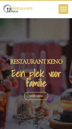Vorschau der mobilen Webseite www.restaurant-keno.de, Keno Restaurant & Bar