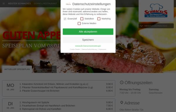 Vorschau von schmackes.de, Meister Schmackes Catering