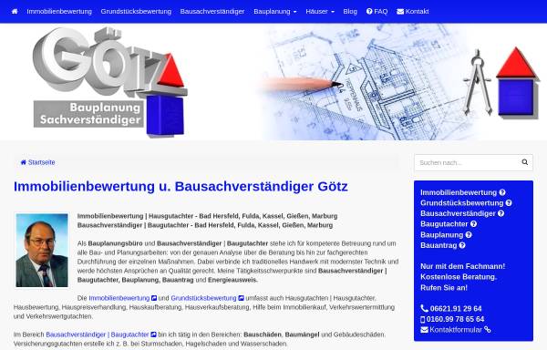 Vorschau von www.wigobau.de, Bauplanungs- und Sachverständigenbüro Götz