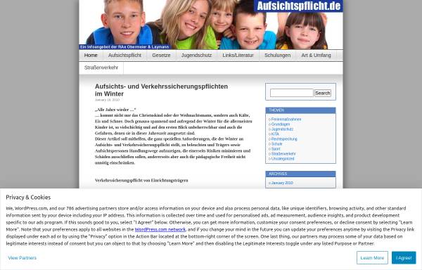 Vorschau von www.aufsichtspflicht.de, Aufsichtspflicht.de