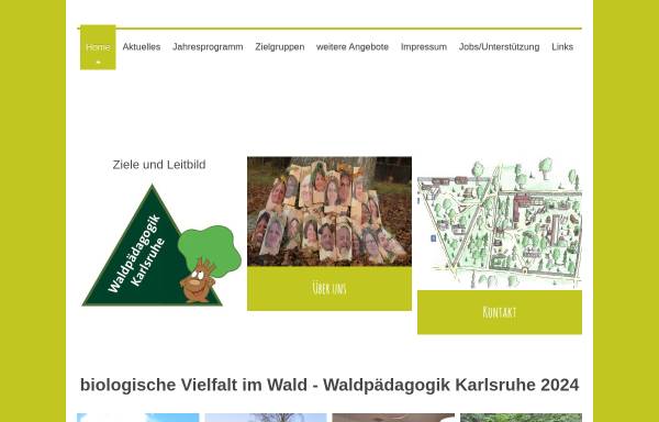 Vorschau von www.waldpaedagogik-karlsruhe.de, Waldpädagogik Karlsruhe