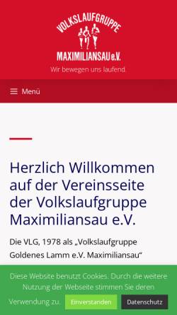Vorschau der mobilen Webseite www.vlg-maximiliansau.de, VLG Maximiliansau e.V.
