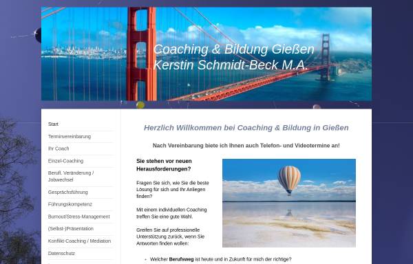 Vorschau von www.coaching-in-giessen.de, Coaching und Bildung in Giessen