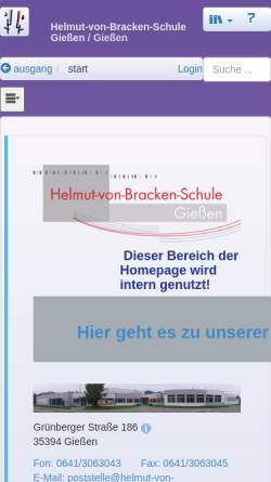 Vorschau der mobilen Webseite helmut-von-bracken.giessen.schule.hessen.de, Helmut-von-Bracken-Schule