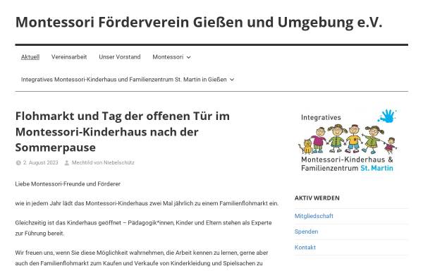 Vorschau von www.montessori-giessen.de, Montessori-Förderverein Gießen und Umgebung e.V.