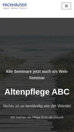 Vorschau der mobilen Webseite www.altenpflege-abc.com, Praxis für Psychotherapie und Beratung in Zürich und Herrliberg