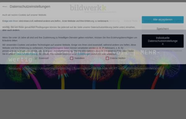 Vorschau von www.bildwerkk.de, Bildwerkk GbR - Manufaktur für Unternehmensentwicklung