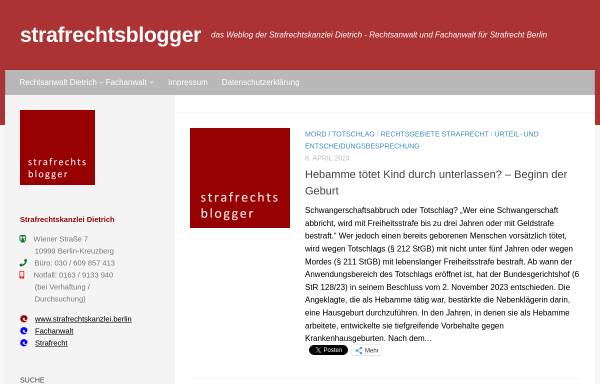 Vorschau von www.strafrechtsblogger.de, Strafrechtsblogger