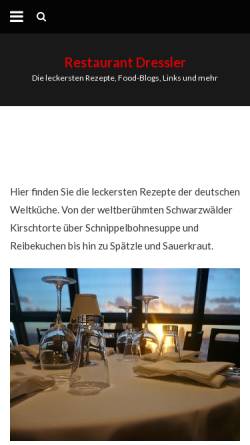 Vorschau der mobilen Webseite www.restaurant-dressler.de, Restaurant Dressler