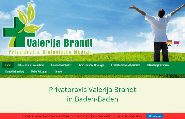 Vorschau von www.arzt-brandt.de, Privatpraxis Valerija Brandt